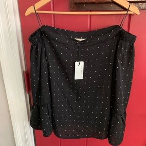 Current Air Off-the-Shoulder Bell Sleeve Top